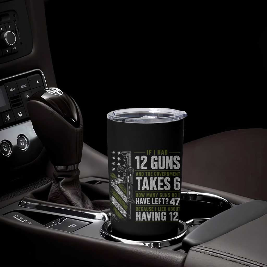 If I Had 12 Guns and The Government Math Second Amendment Tumbler Cup
