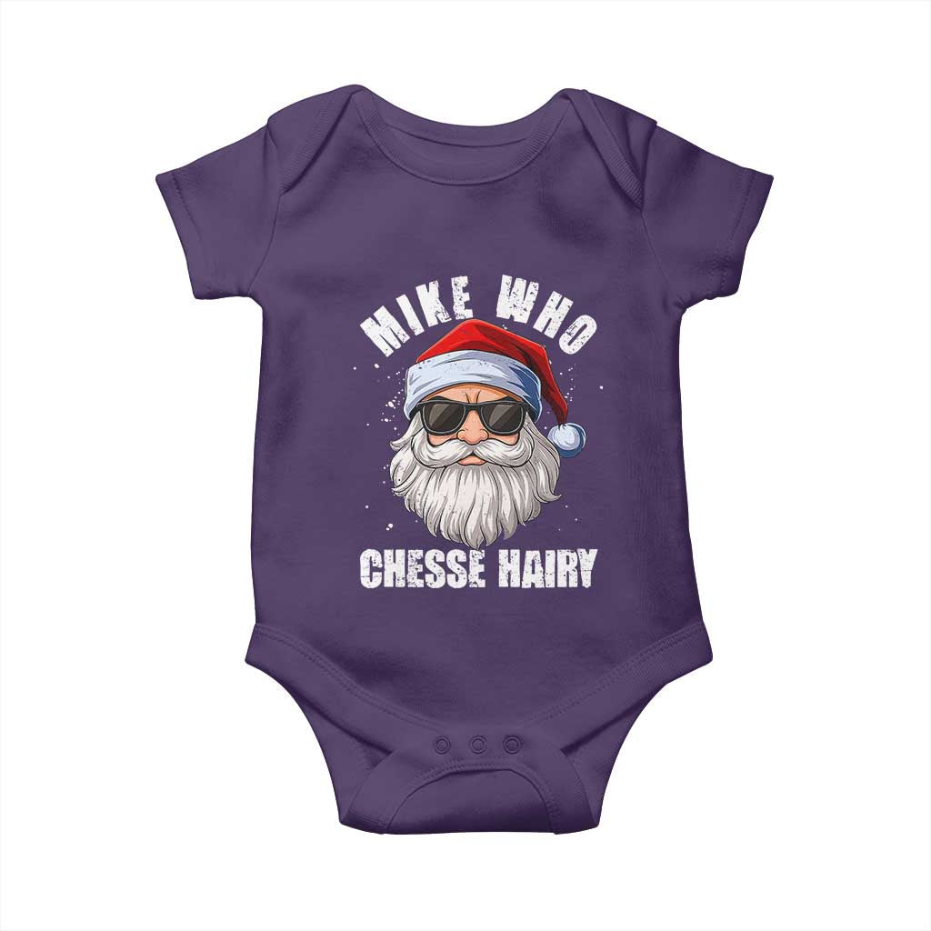Funny Santa Jokes Baby Onesie Mike Who Chesse Hairy Inappropriate Adult Humor Christmas - Wonder Print Shop