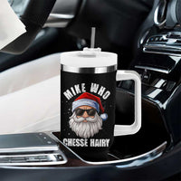 Funny Santa Jokes Tumbler With Handle Mike Who Chesse Hairy Inappropriate Adult Humor Christmas - Wonder Print Shop