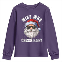 Funny Santa Jokes Youth Sweatshirt Mike Who Chesse Hairy Inappropriate Adult Humor Christmas - Wonder Print Shop