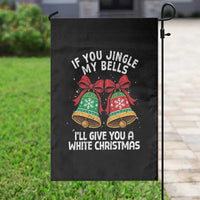 Jingle Bell Christmas Garden Flag Funny Naughty White Elephant Gag Gift Exchange - Wonder Print Shop