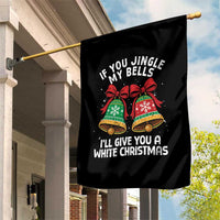 Jingle Bell Christmas Garden Flag Funny Naughty White Elephant Gag Gift Exchange - Wonder Print Shop