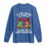 Jingle Bell Christmas Long Sleeve Shirt Funny Naughty White Elephant Gag Gift Exchange - Wonder Print Shop