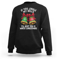 Jingle Bell Christmas Sweatshirt Funny Naughty White Elephant Gag Gift Exchange - Wonder Print Shop