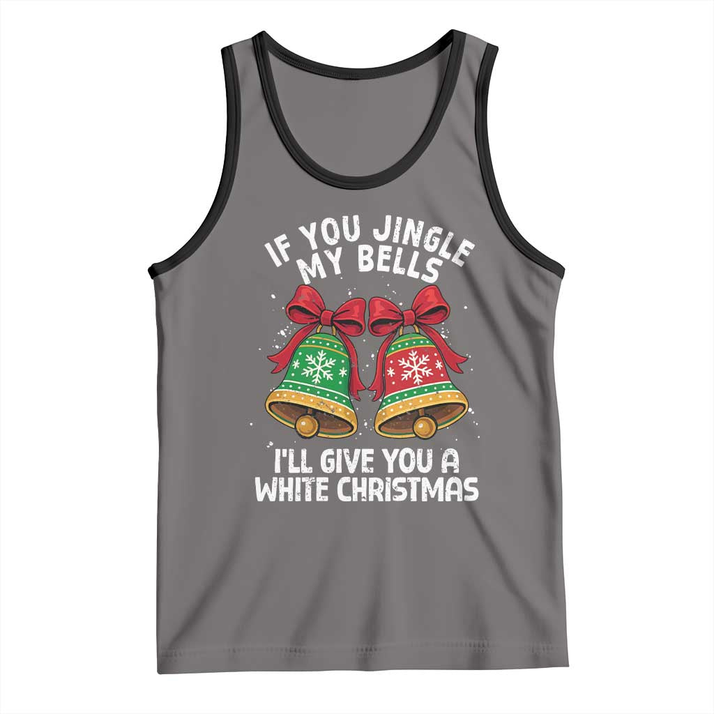 Jingle Bell Christmas Tank Top Funny Naughty White Elephant Gag Gift Exchange - Wonder Print Shop