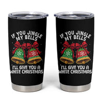 Jingle Bell Christmas Tumbler Cup Funny Naughty White Elephant Gag Gift Exchange - Wonder Print Shop