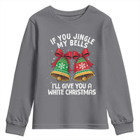 Jingle Bell Christmas Youth Sweatshirt Funny Naughty White Elephant Gag Gift Exchange - Wonder Print Shop