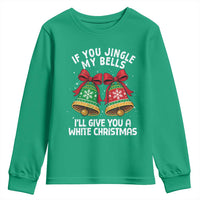 Jingle Bell Christmas Youth Sweatshirt Funny Naughty White Elephant Gag Gift Exchange - Wonder Print Shop