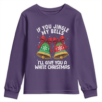 Jingle Bell Christmas Youth Sweatshirt Funny Naughty White Elephant Gag Gift Exchange - Wonder Print Shop