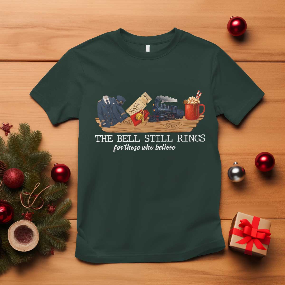 Believe Polar Express T Shirt The Bell Still Rings For Those Who Still Truly Believe - Wonder Print Shop
