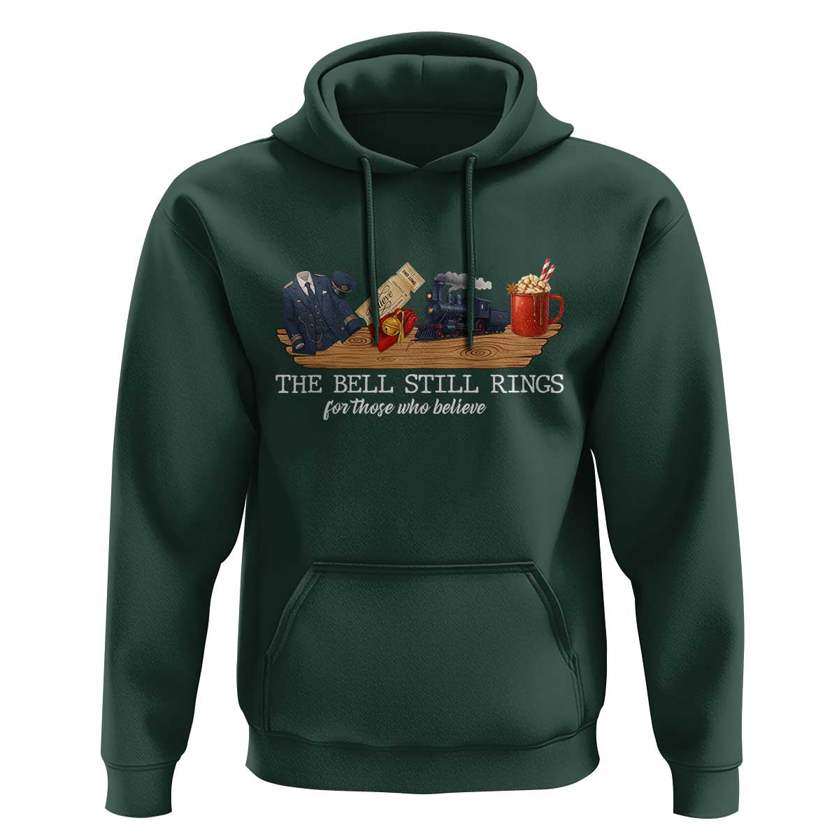 Believe Polar Express Hoodie The Bell Still Rings For Those Who Still Truly Believe - Wonder Print Shop