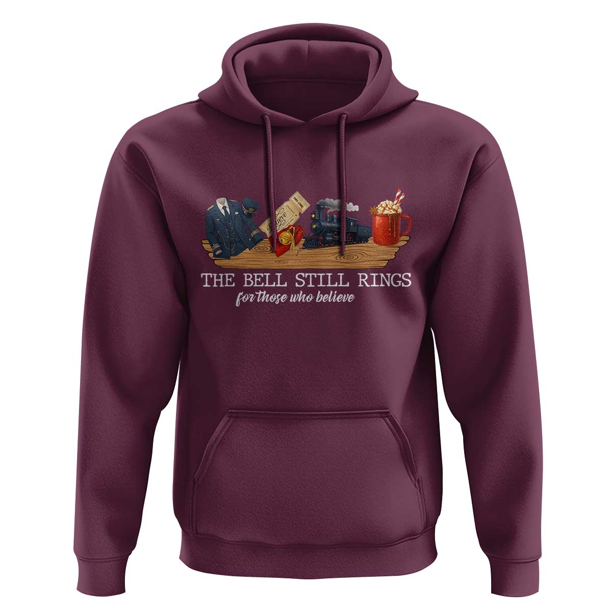 Believe Polar Express Hoodie The Bell Still Rings For Those Who Still Truly Believe - Wonder Print Shop