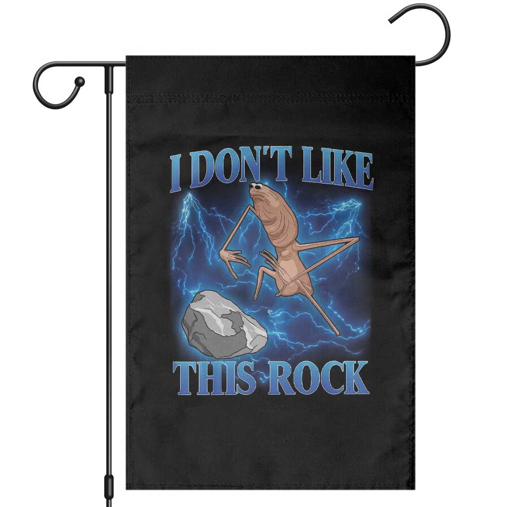 Marcus The Worm Meme Garden Flag I Don't Like This Rock Bootleg - Wonder Print Shop