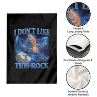 Marcus The Worm Meme Garden Flag I Don't Like This Rock Bootleg - Wonder Print Shop
