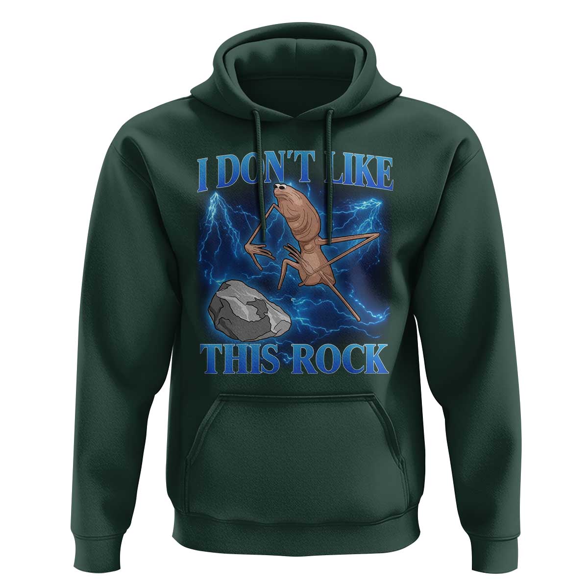 Marcus The Worm Meme Hoodie I Don't Like This Rock Bootleg - Wonder Print Shop