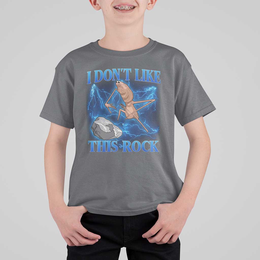 Marcus The Worm Meme T Shirt For Kid I Don't Like This Rock Bootleg - Wonder Print Shop