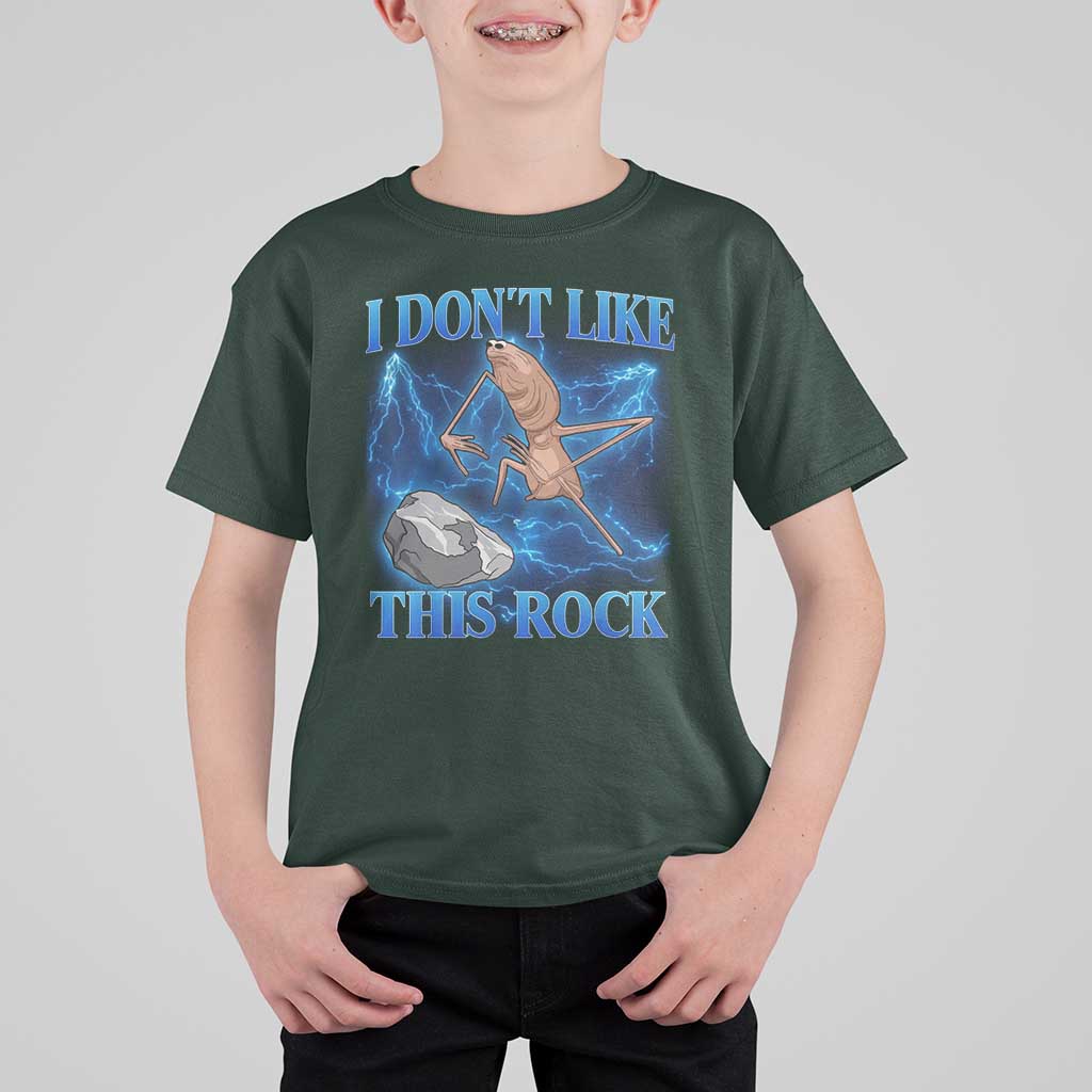 Marcus The Worm Meme T Shirt For Kid I Don't Like This Rock Bootleg - Wonder Print Shop