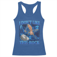 Marcus The Worm Meme Racerback Tank Top I Don't Like This Rock Bootleg - Wonder Print Shop
