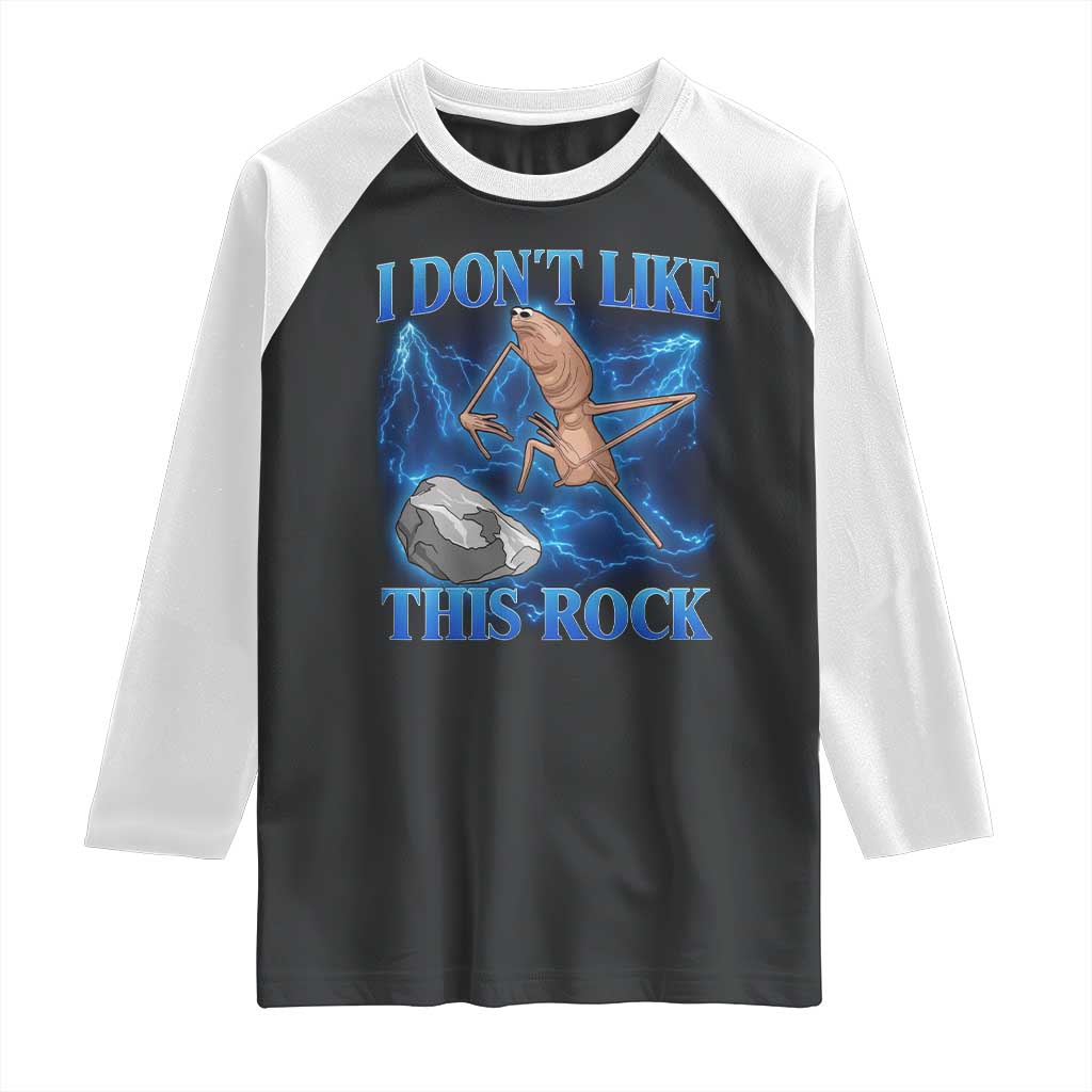 Marcus The Worm Meme Raglan Shirt I Don't Like This Rock Bootleg - Wonder Print Shop