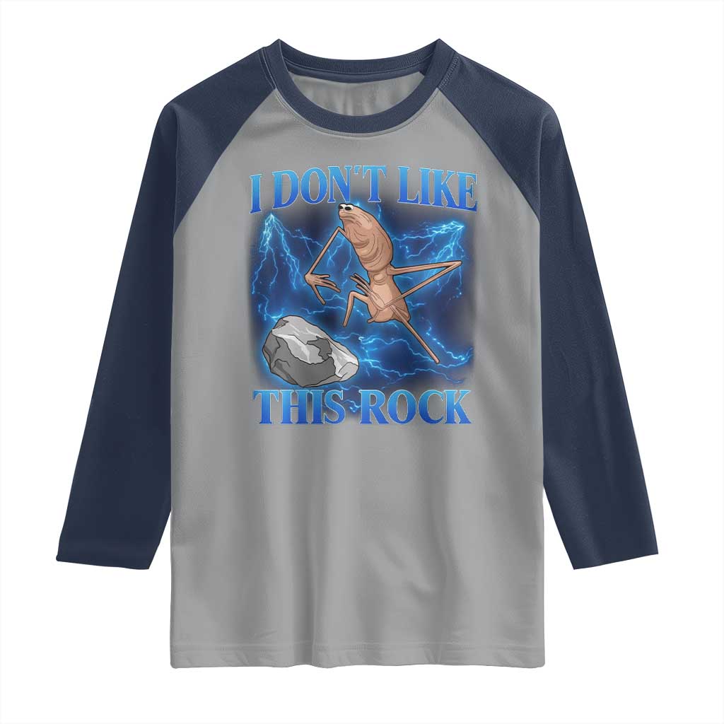 Marcus The Worm Meme Raglan Shirt I Don't Like This Rock Bootleg - Wonder Print Shop
