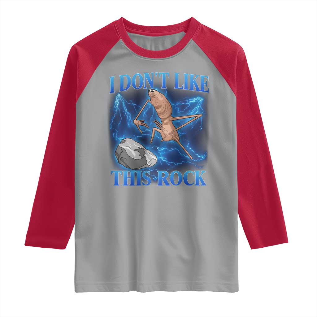 Marcus The Worm Meme Raglan Shirt I Don't Like This Rock Bootleg - Wonder Print Shop