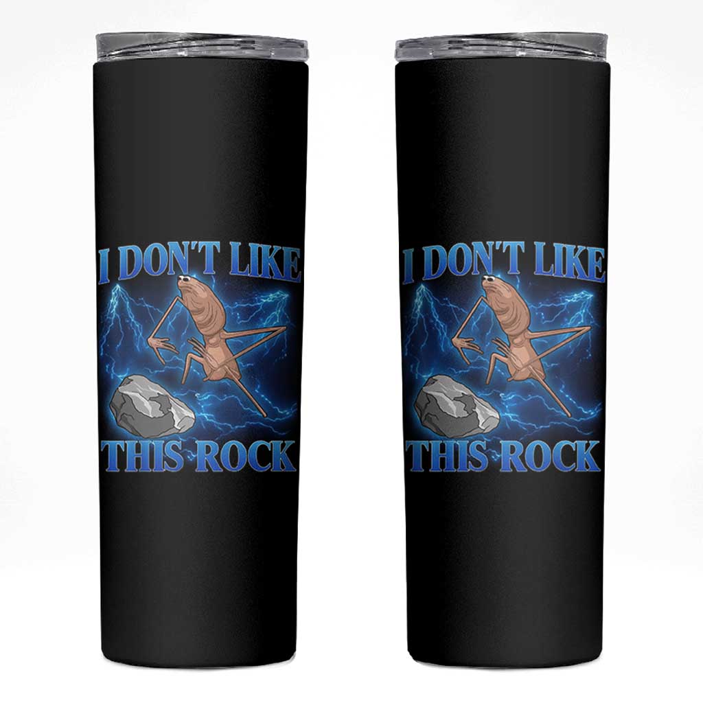 Marcus The Worm Meme Skinny Tumbler I Don't Like This Rock Bootleg - Wonder Print Shop