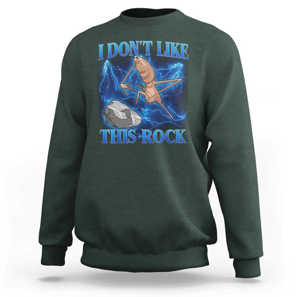 Marcus The Worm Meme Sweatshirt I Don't Like This Rock Bootleg - Wonder Print Shop
