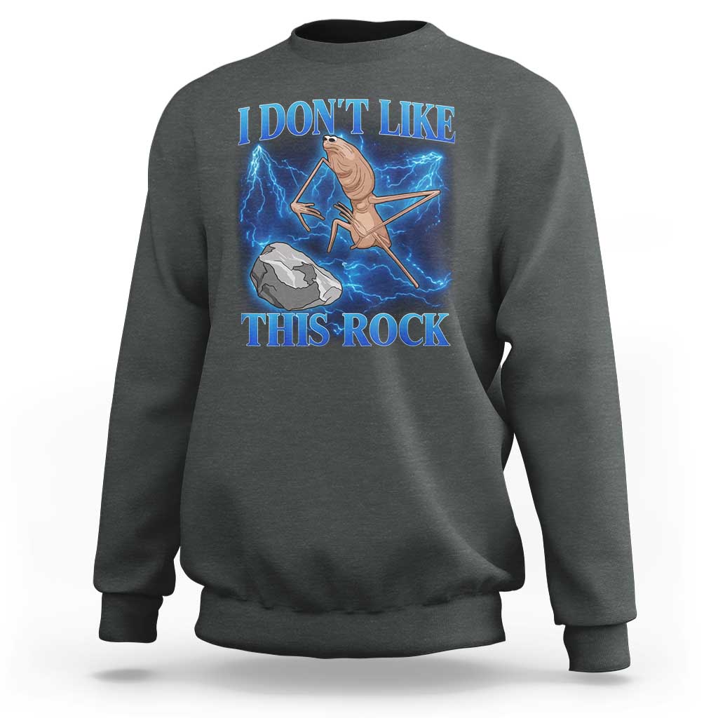 Marcus The Worm Meme Sweatshirt I Don't Like This Rock Bootleg - Wonder Print Shop