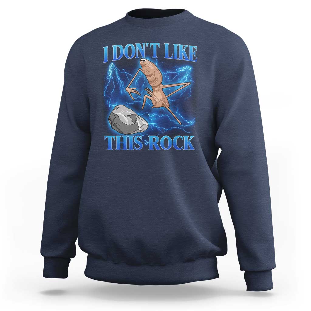 Marcus The Worm Meme Sweatshirt I Don't Like This Rock Bootleg - Wonder Print Shop