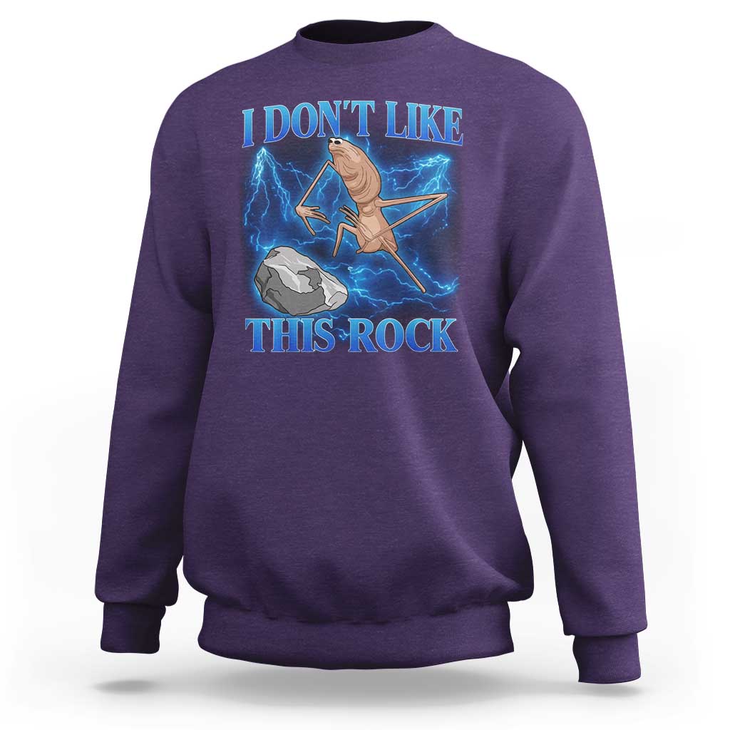 Marcus The Worm Meme Sweatshirt I Don't Like This Rock Bootleg - Wonder Print Shop