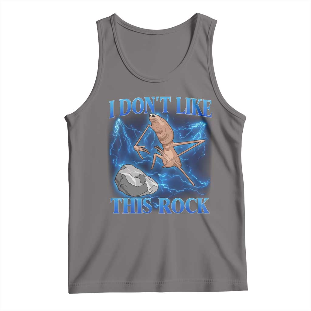 Marcus The Worm Meme Tank Top I Don't Like This Rock Bootleg - Wonder Print Shop