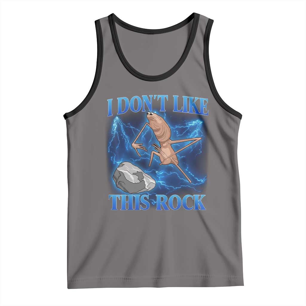 Marcus The Worm Meme Tank Top I Don't Like This Rock Bootleg - Wonder Print Shop