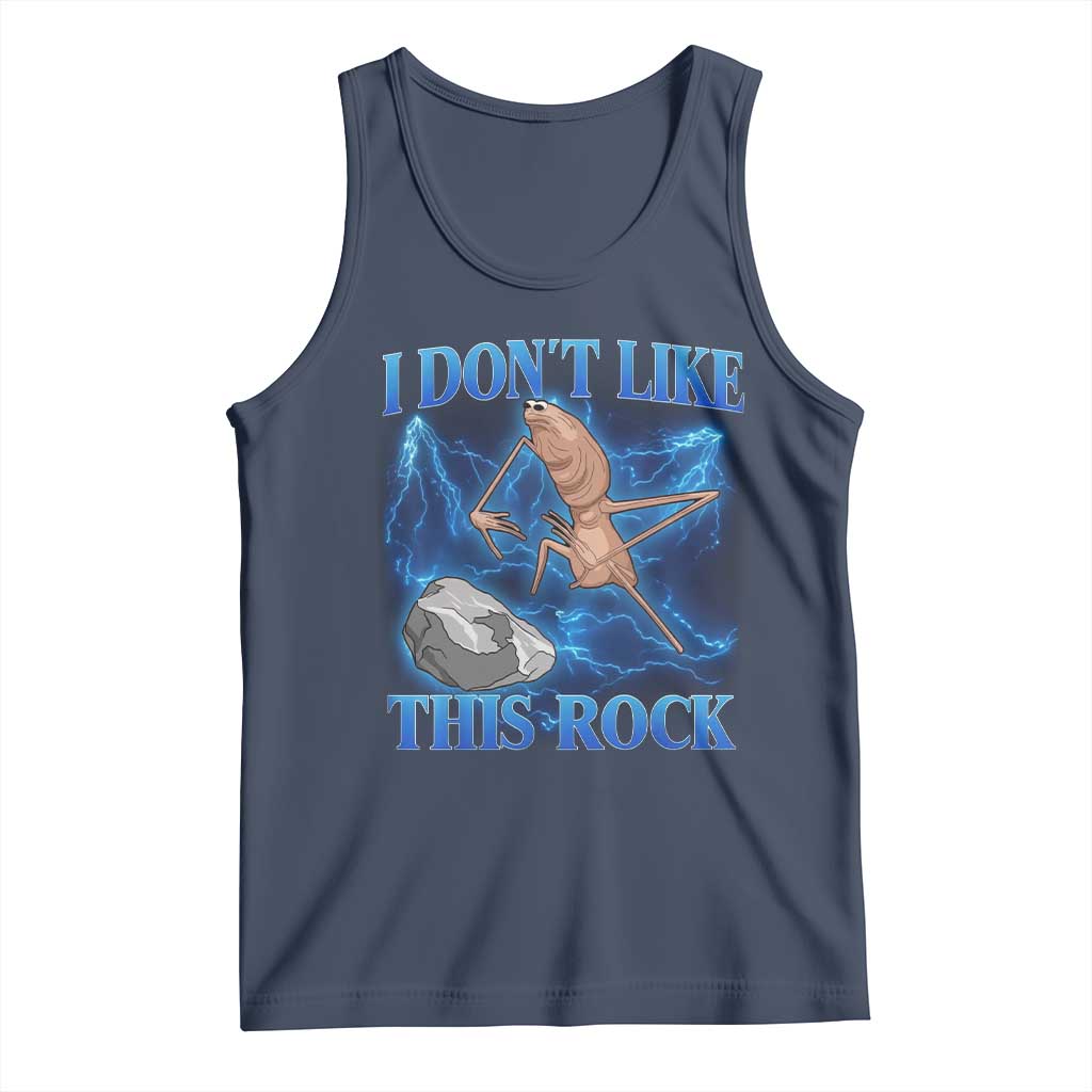 Marcus The Worm Meme Tank Top I Don't Like This Rock Bootleg - Wonder Print Shop