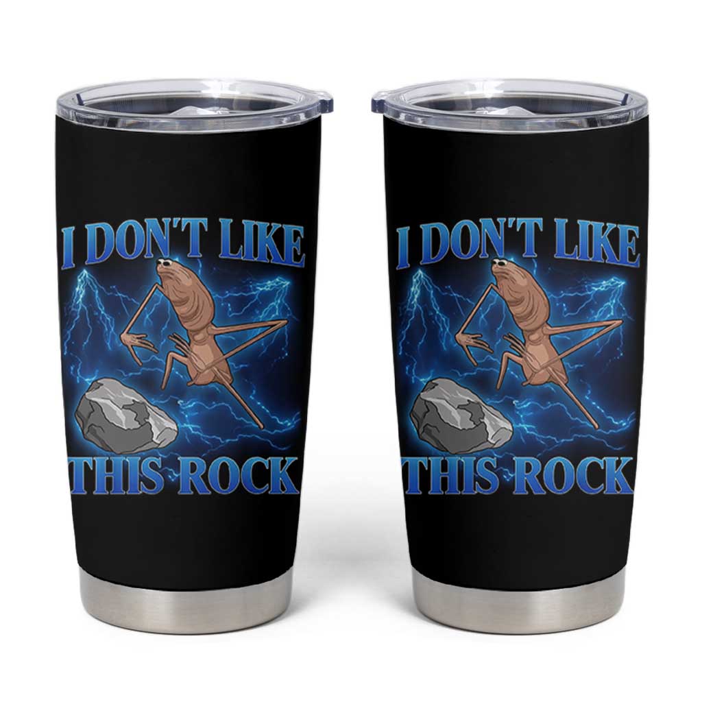 Marcus The Worm Meme Tumbler Cup I Don't Like This Rock Bootleg - Wonder Print Shop