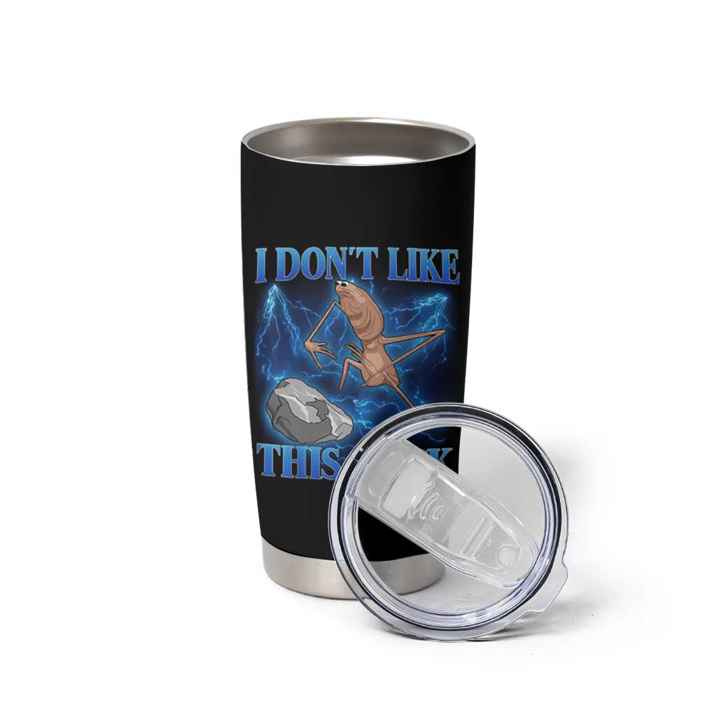 Marcus The Worm Meme Tumbler Cup I Don't Like This Rock Bootleg - Wonder Print Shop
