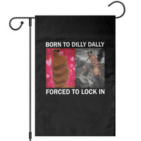 Marcus The Worm Meme Garden Flag Born To Dilly Dally Forced To Lock In Funny Cute Brainrot - Wonder Print Shop