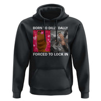 Marcus The Worm Meme Hoodie Born To Dilly Dally Forced To Lock In Funny Cute Brainrot - Wonder Print Shop