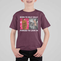 Marcus The Worm Meme T Shirt For Kid Born To Dilly Dally Forced To Lock In Funny Cute Brainrot - Wonder Print Shop