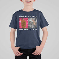 Marcus The Worm Meme T Shirt For Kid Born To Dilly Dally Forced To Lock In Funny Cute Brainrot - Wonder Print Shop