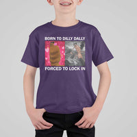 Marcus The Worm Meme T Shirt For Kid Born To Dilly Dally Forced To Lock In Funny Cute Brainrot - Wonder Print Shop