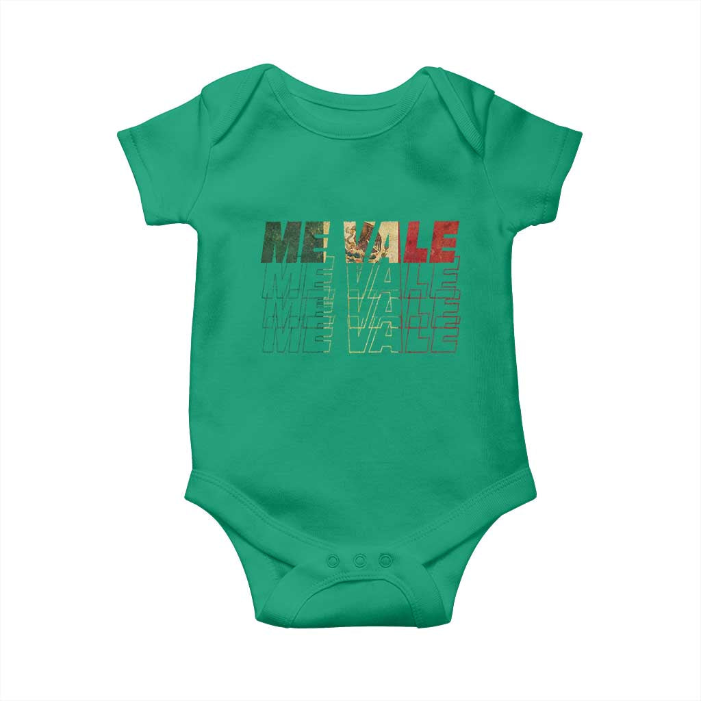 Me Vale Mexican Flag Baby Onesie Sarcastic Saying Latino Spanish Slang