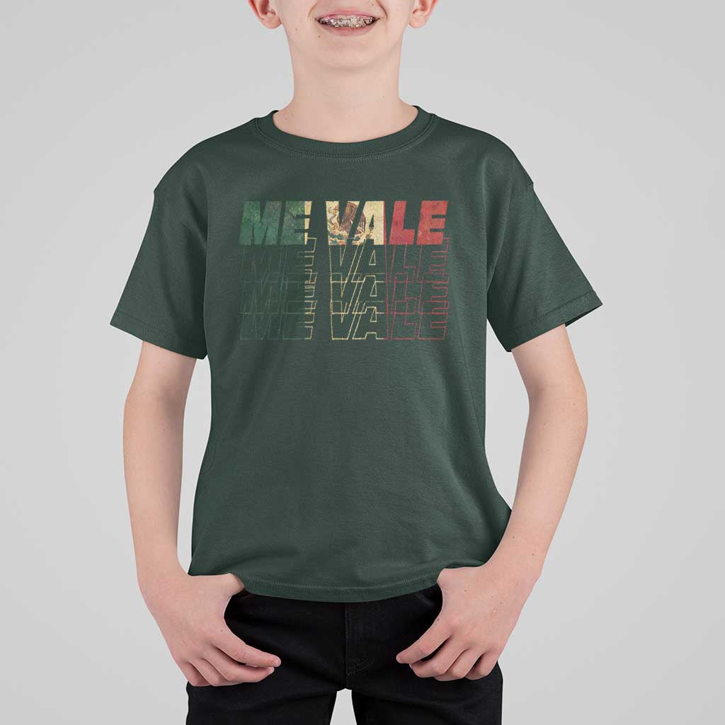 Me Vale Mexican Flag T Shirt For Kid Sarcastic Saying Latino Spanish Slang