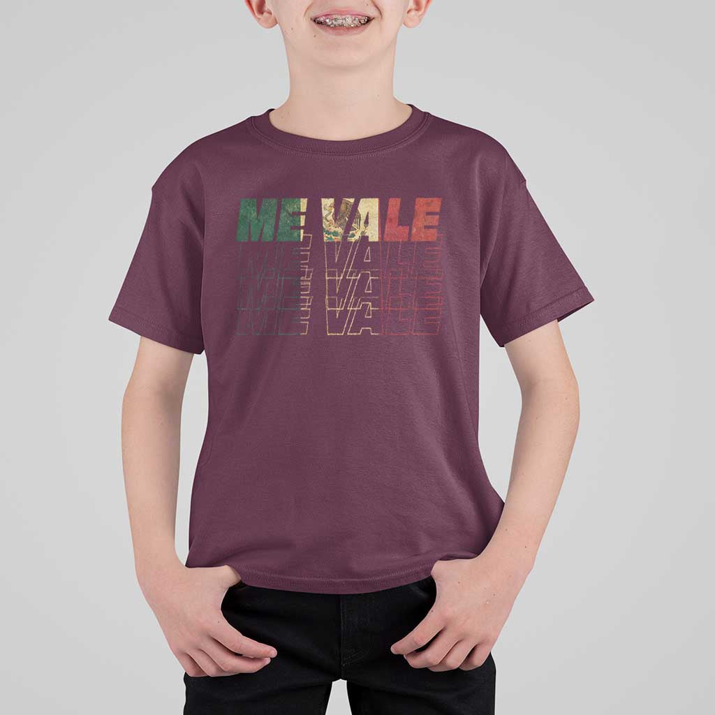 Me Vale Mexican Flag T Shirt For Kid Sarcastic Saying Latino Spanish Slang