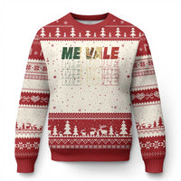 Me Vale Mexican Flag Ugly Christmas Sweater Sarcastic Saying Latino Spanish Slang