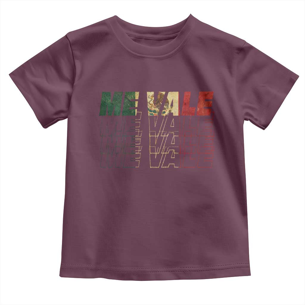 Me Vale Mexican Flag Toddler T Shirt Sarcastic Saying Latino Spanish Slang