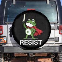 Resist Frog With Sword Spare Tire Cover No Kings Portland Protest - Wonder Print Shop