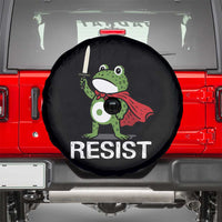Resist Frog With Sword Spare Tire Cover No Kings Portland Protest - Wonder Print Shop