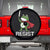Resist Frog With Sword Spare Tire Cover No Kings Portland Protest - Wonder Print Shop