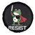 Resist Frog With Sword Spare Tire Cover No Kings Portland Protest - Wonder Print Shop