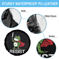 Resist Frog With Sword Spare Tire Cover No Kings Portland Protest - Wonder Print Shop